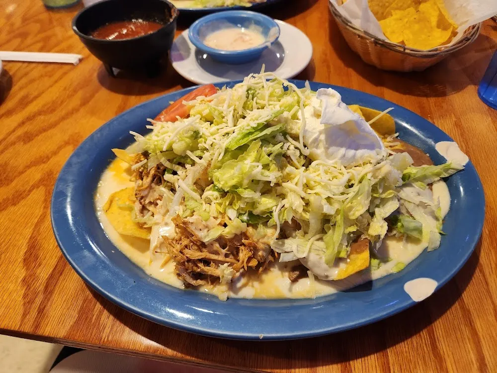 Chicken and Shrimp Nachos