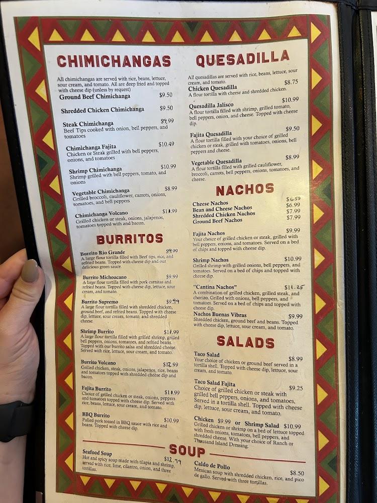 Buenas Vibras Mexican Restaurant Menu image 3